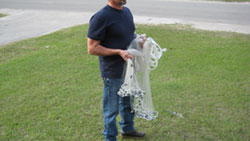 How to throw a cast net step 10